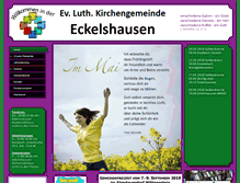 Tablet Screenshot of kirche-eckelshausen.de